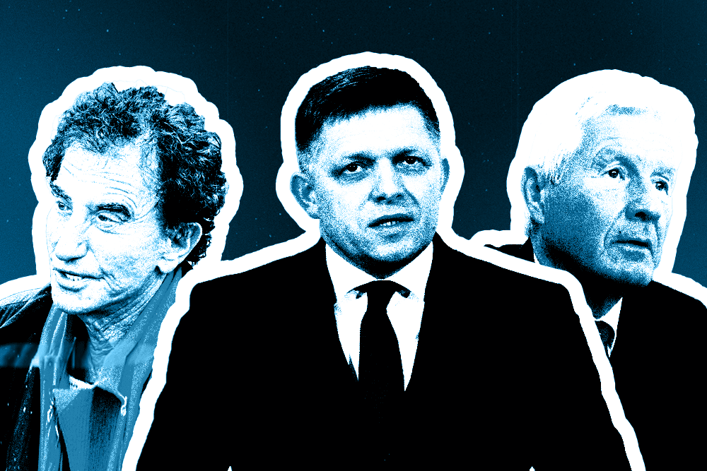 Jack Lang, Robert Fico and Thornjorn Jagland