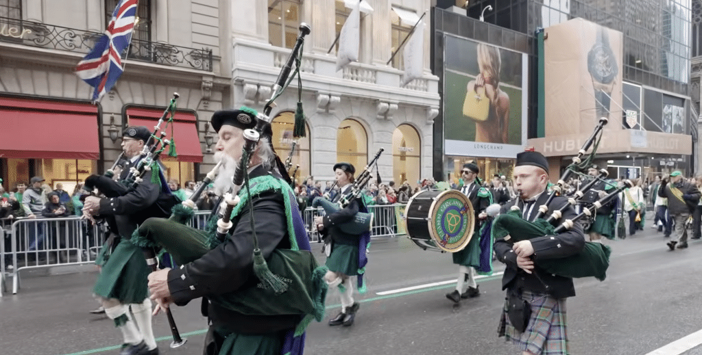 The New York St. Patrick's Day Parade is one of the major celebrations of Irish culture. (Youtube/@PicturesofNewYork)