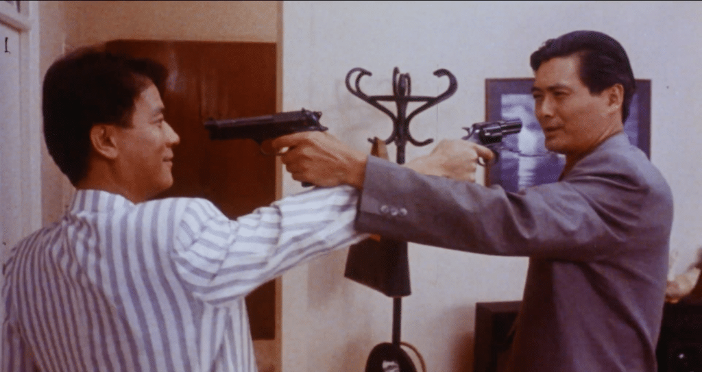 Danny Lee & Chow Yun Fat in The Killer (1989) (Credit: YouTube/@Discape)