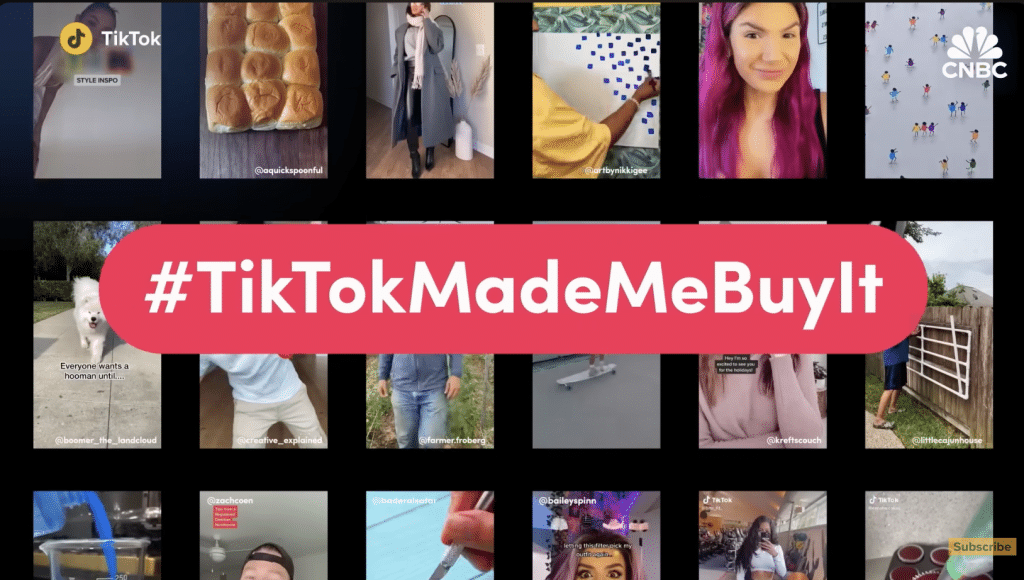 Screenshot of a CNBC news story covering the virality of TikTok Shop