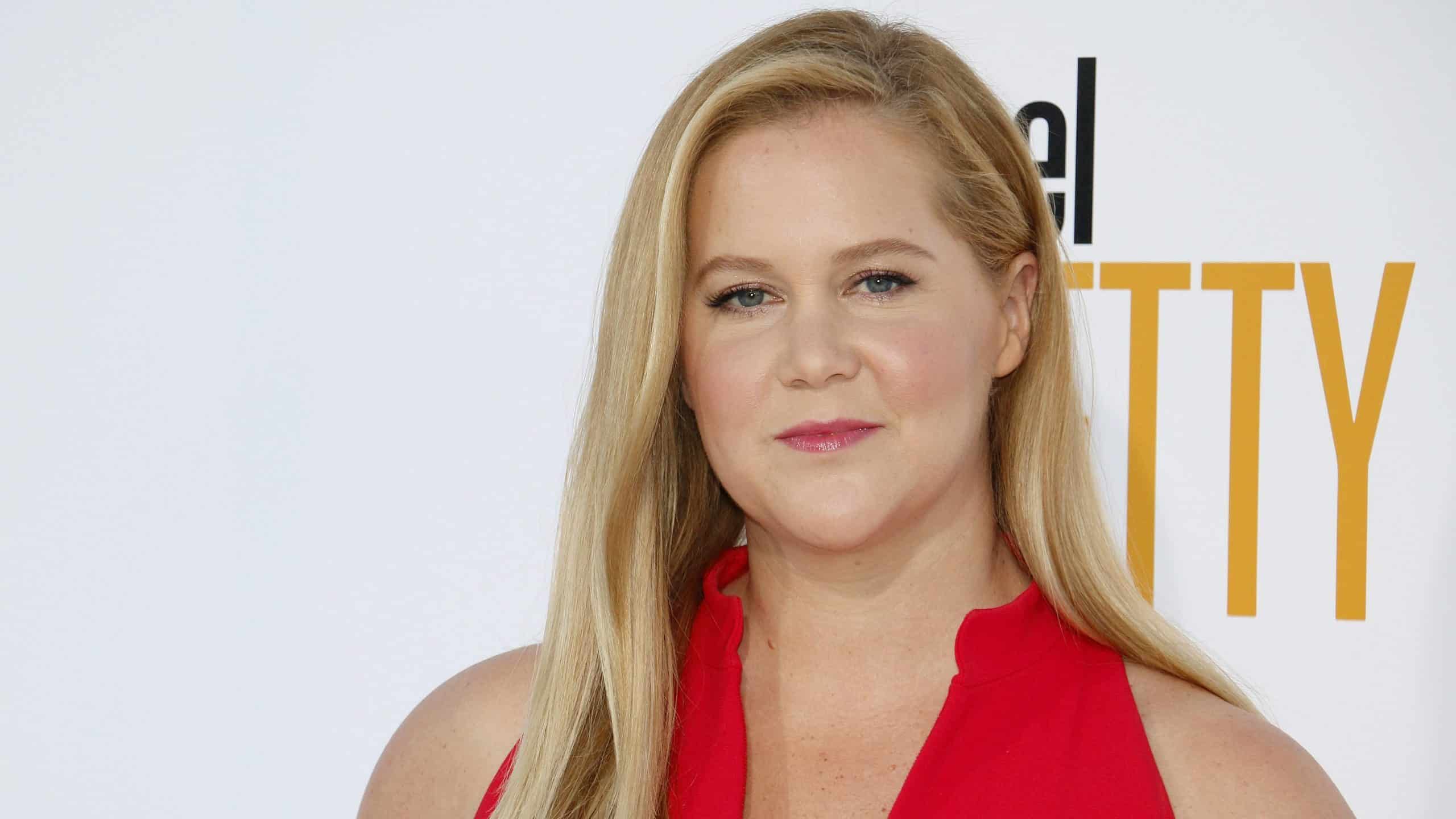 Actress Amy Schumer at the premier of the film, "I Feel Pretty"