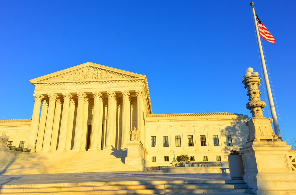 The Supreme Court in Washington DC, USA. (Shutterstock)
