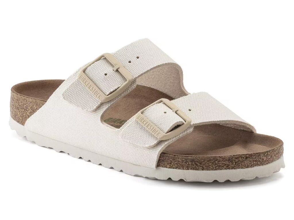 white birkenstock sandals