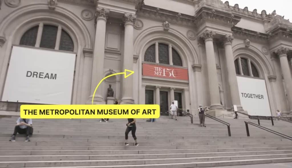 Exterior of Metropolitan Museum where Met Gala is held
