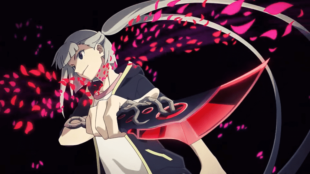 Haito Le Buffet in an action stance holding a knife
