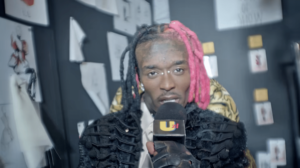 Lil Uzi Vert in his "What You Saying" Music Video.