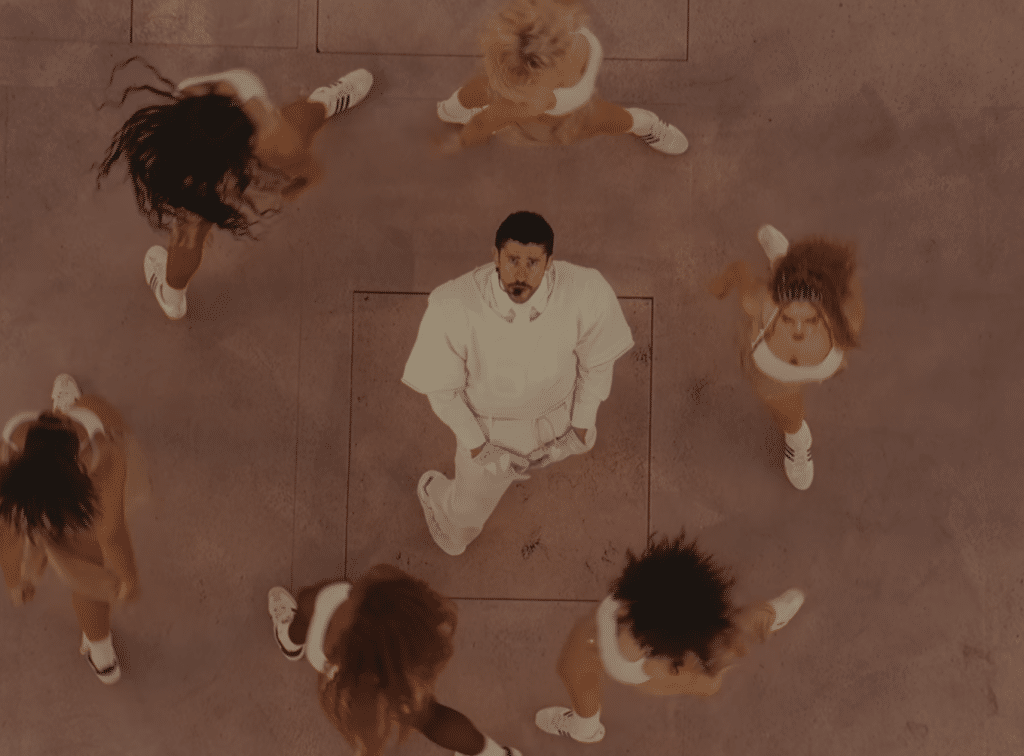 Bad Bunny during his Superbowl halftime performance