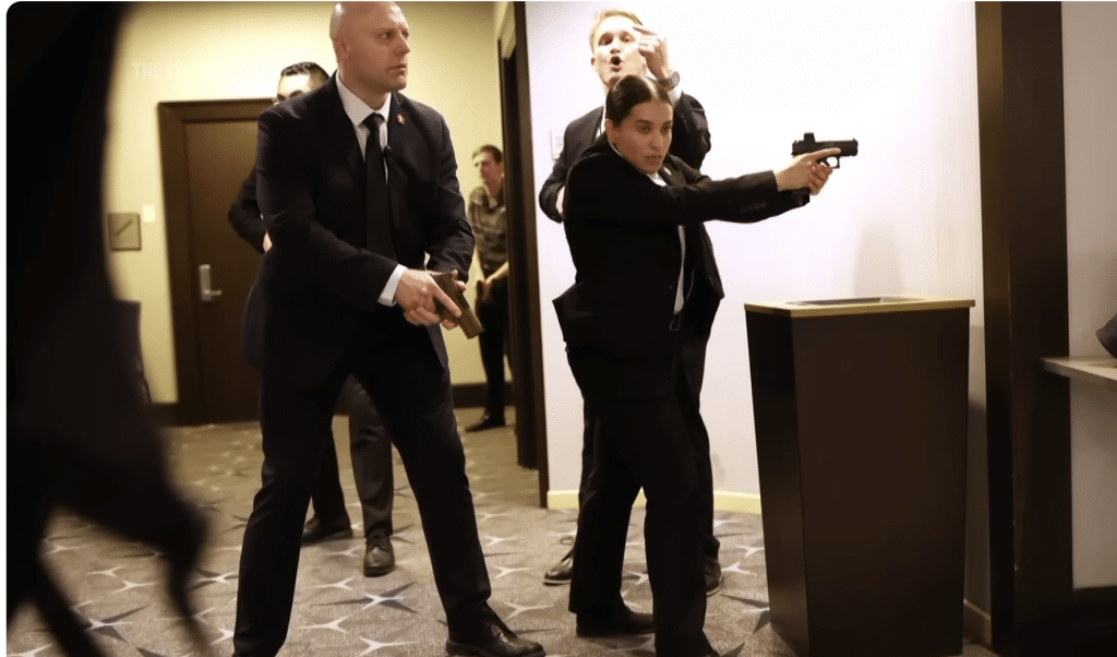 A group of Secret Security officers.