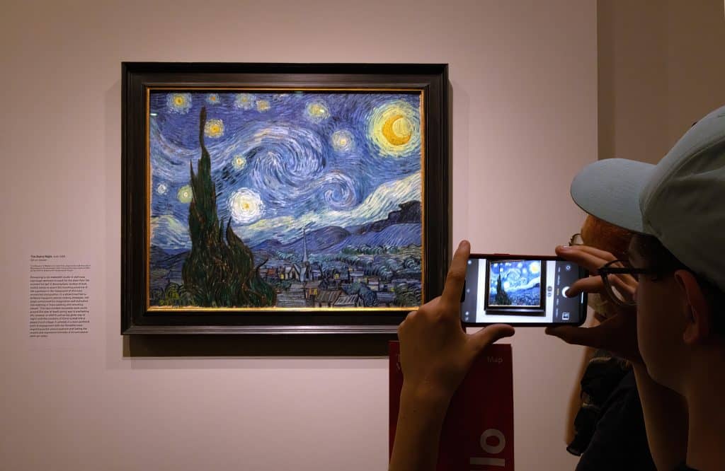 Starry Night on display. (Shutterstock/spatuletail)