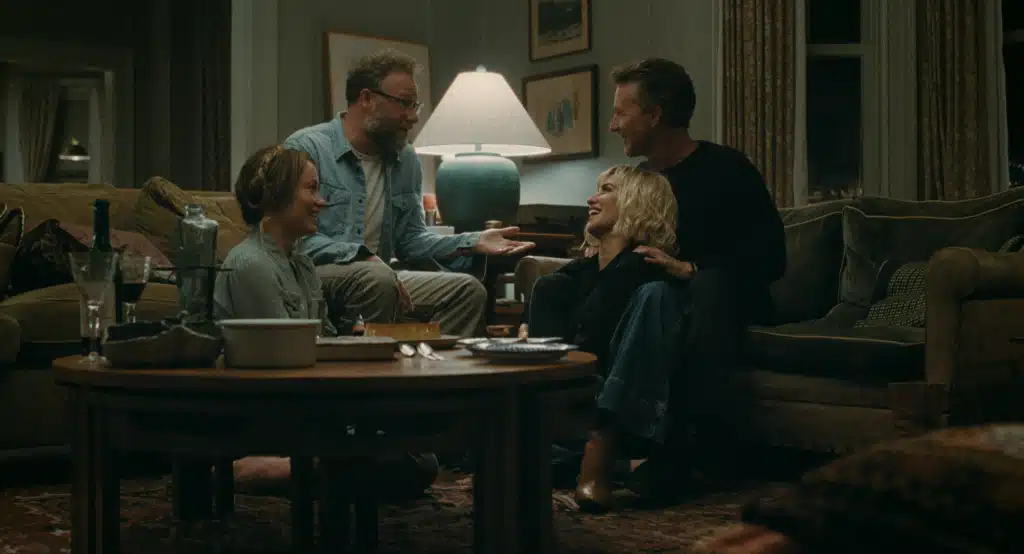 Olivia Wilde, Seth Rogen, Penelope Cruz and Ed Norton in ‘The Invite’.
Sundance Institute