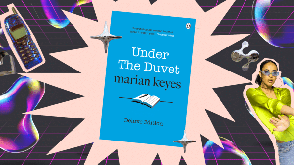 Marian Keyes "Under the Duvet" cover art, 2000s life
