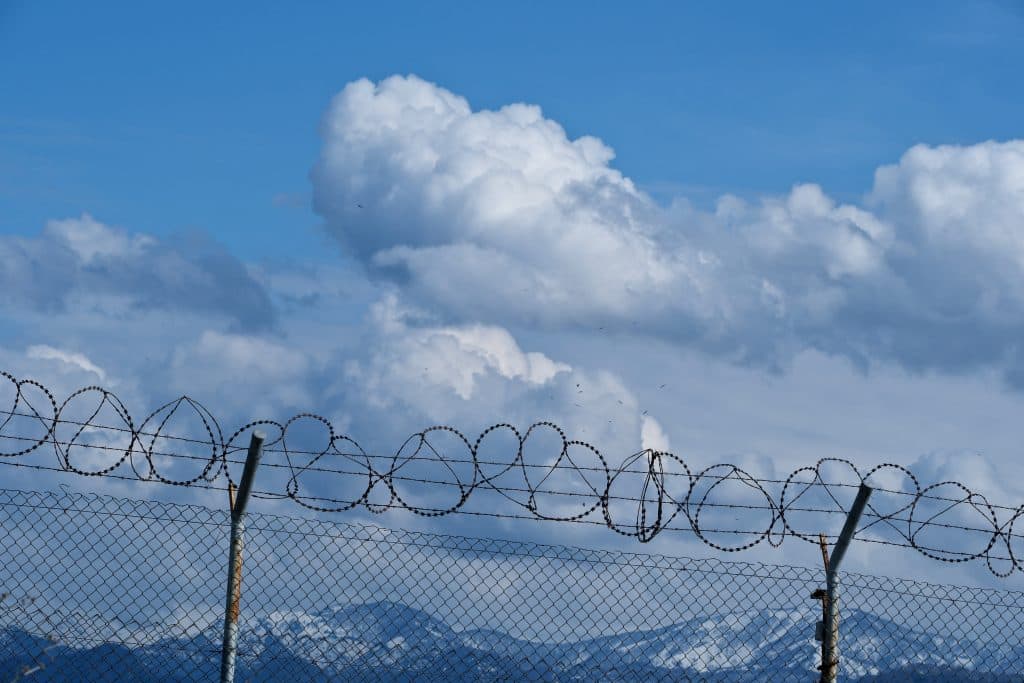 Picture of barbed wire fence