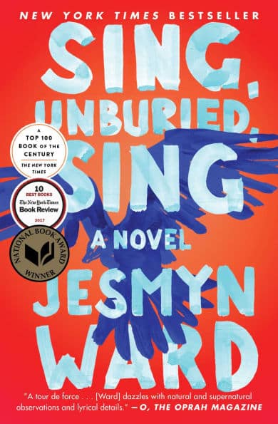 promotional book cover for sing, unburied, sing by Jesmyn Ward, recommended in the article 'your next read according to the oscars'