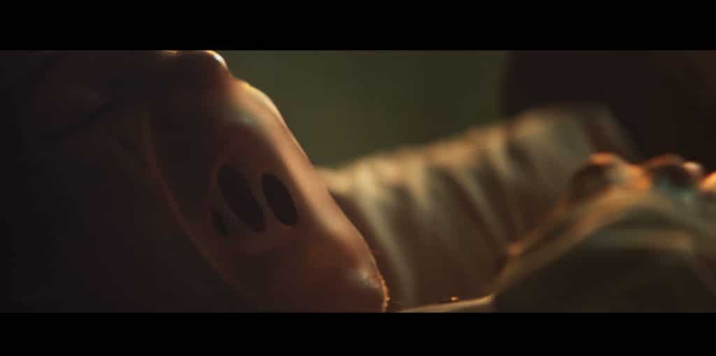 Matt Hagan’s (Clayface) skin stretches over his mouth, making it brutal for him to scream.