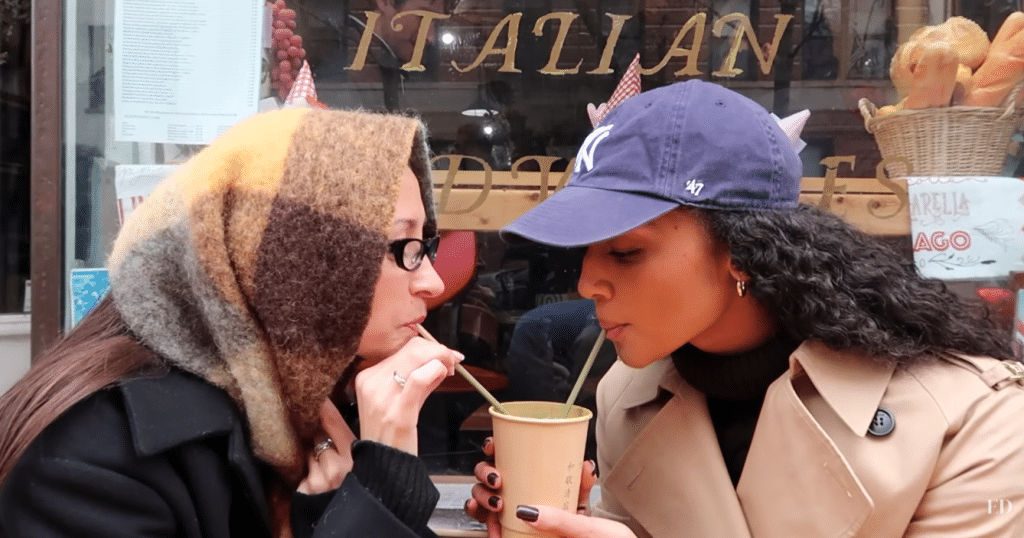 Girls Sharing Matcha