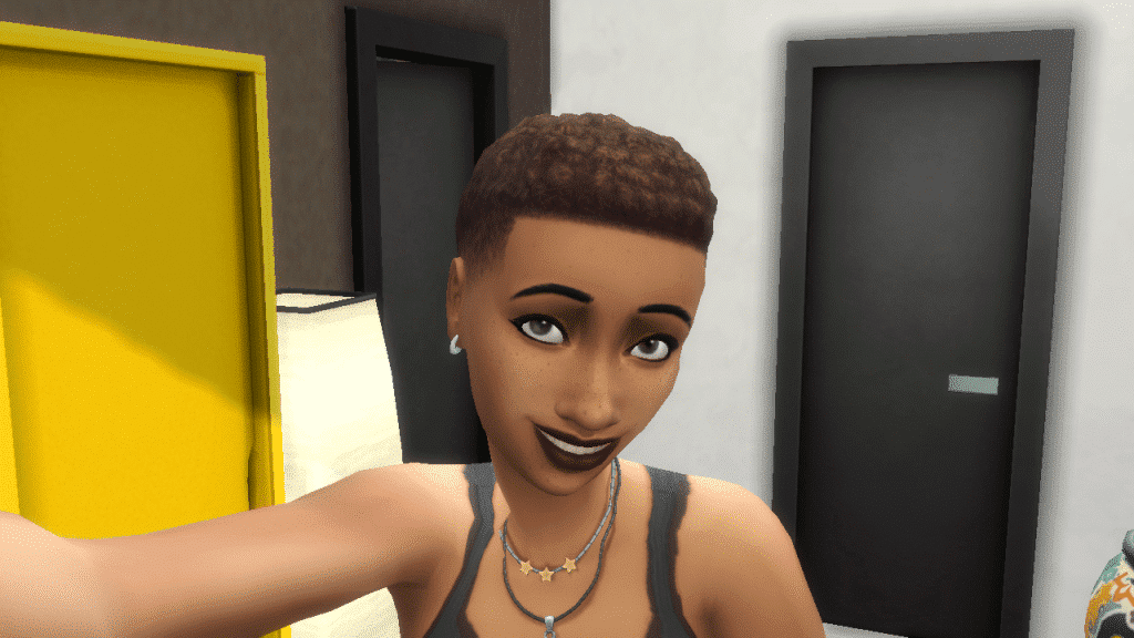 Selfie of Alyxandra from the Sims 4
