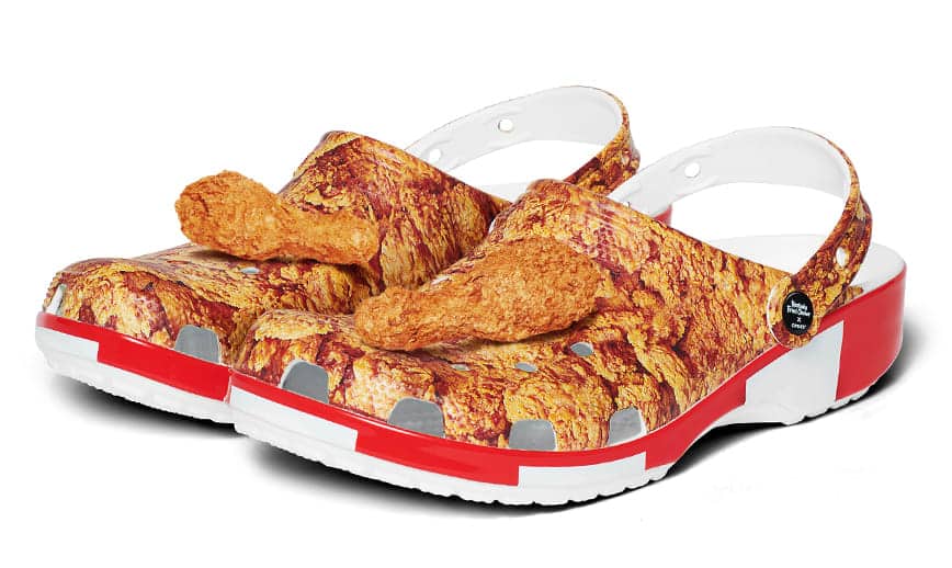 Picture of the Crocs and KFC Chicken collaboration