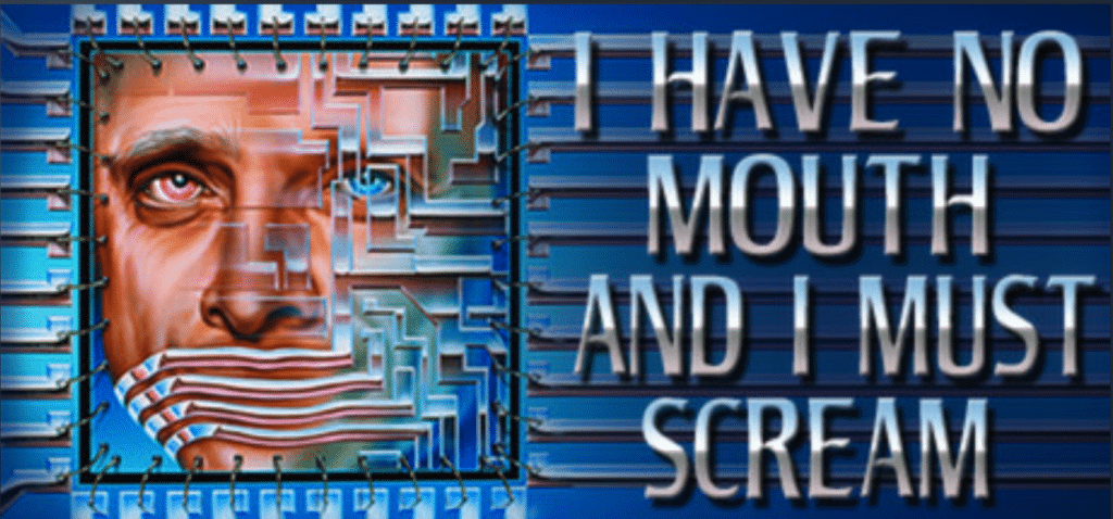 cover of the game adaptation: I Have No Mouth And I Must Scream