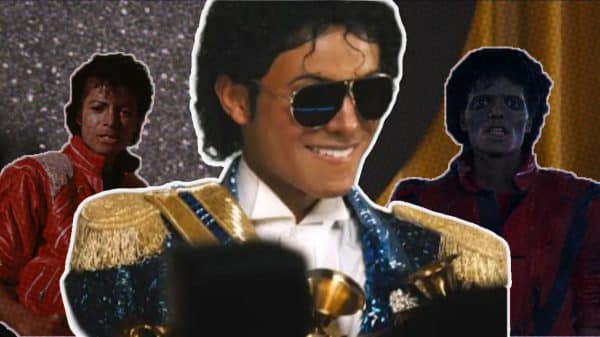 Collage of different images of Jafaar Jackson in Michael