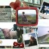 Scrapbook image of traveling to Scotland, London, and Paris