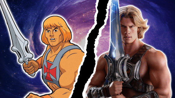 Classic He-Man and Modern He-Man side-by-side