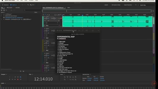 Screenshot of Jpegmafia's Experimental Rap YouTube release video.