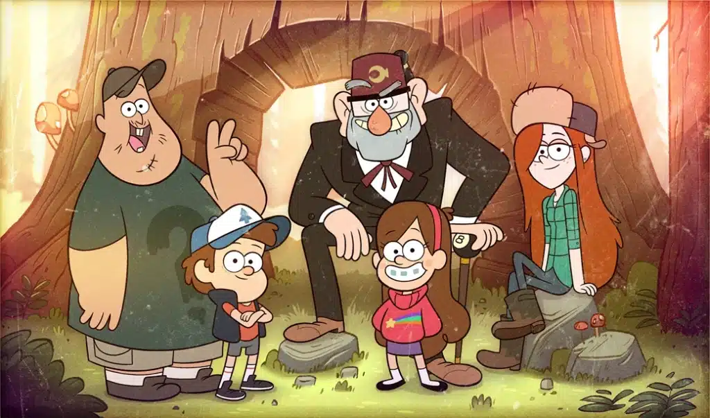 an image of the characters from gravity falls