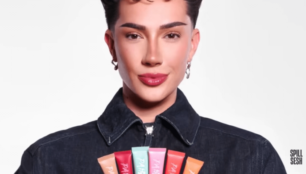 James promotes his brand, 'Painted'.