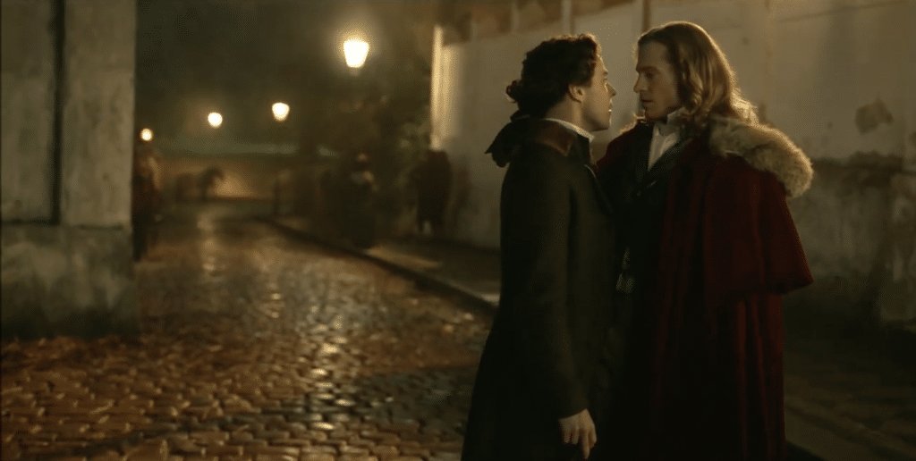 The Vampire Lestat and his first love, Nicki de Lenfent.