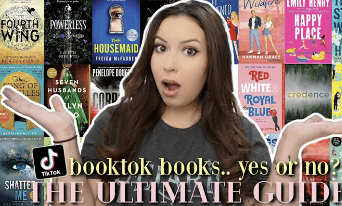 Demonstrates image of BookTok recommendations.
