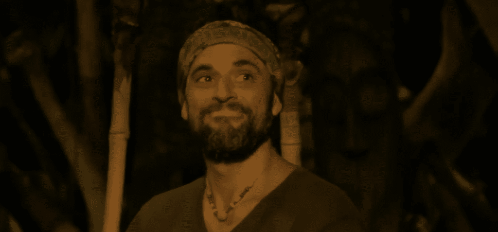 Domenick during tribal council on Survivor