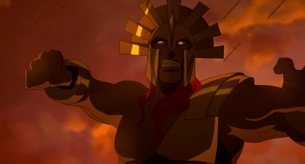 An Image of Helios, the sun god, from "Blood of Zeus."