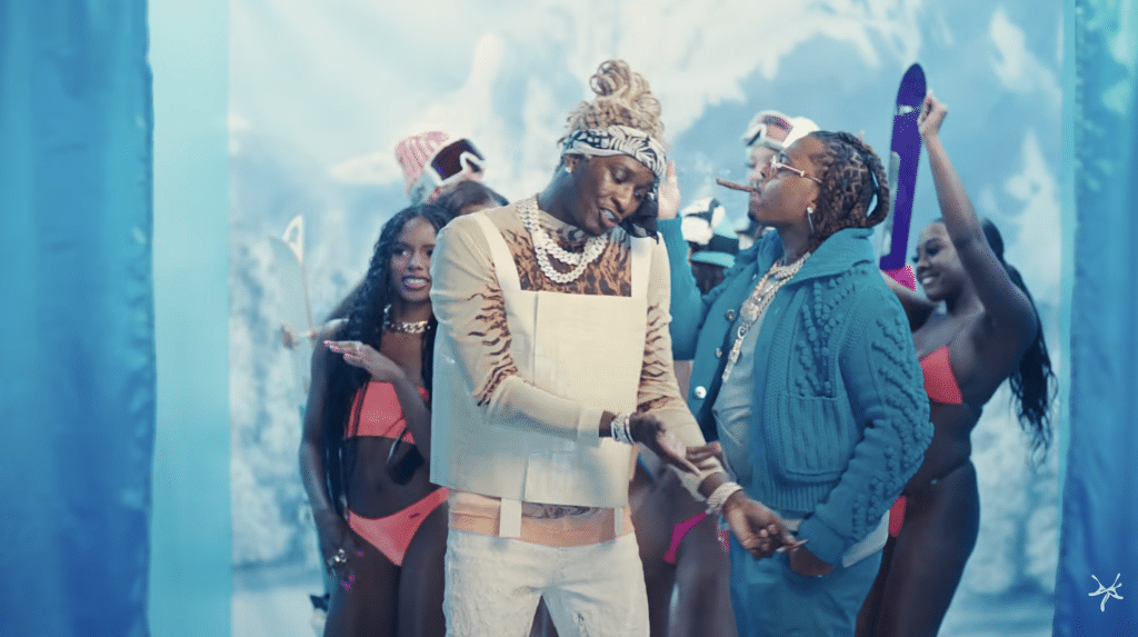 Young Thug and Gunna from the "Ski" Music Video featured on YSL's "Slime Language 2"