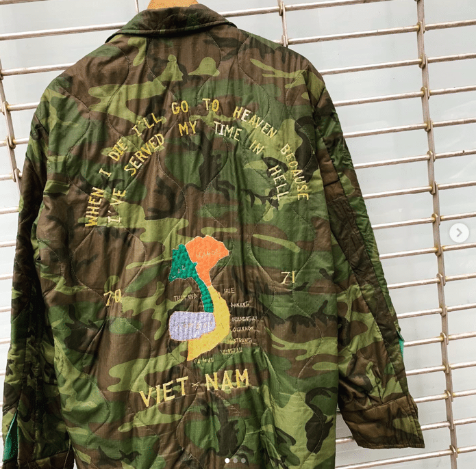 A jacket that is from the war discussed in the book Snowy Days and Other Stories