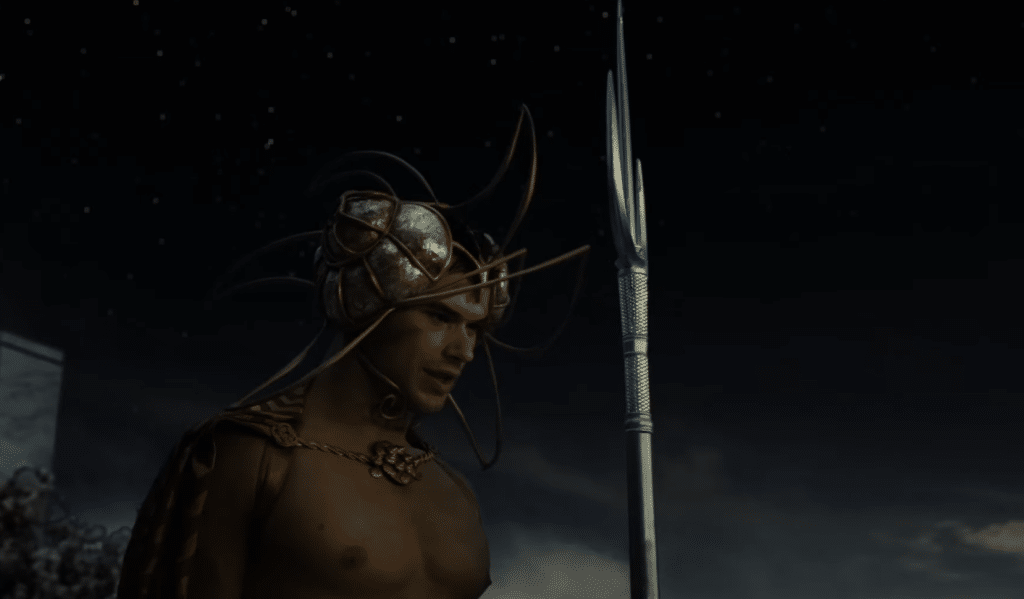 Image of Poseidon, the god of the sea, from the "Immortals" movie.