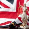 UK flag and justice system