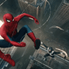 Spider-Man swinging on a web in "Spider-Man: Brand New Day"