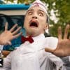 Ice Cream man with hands up