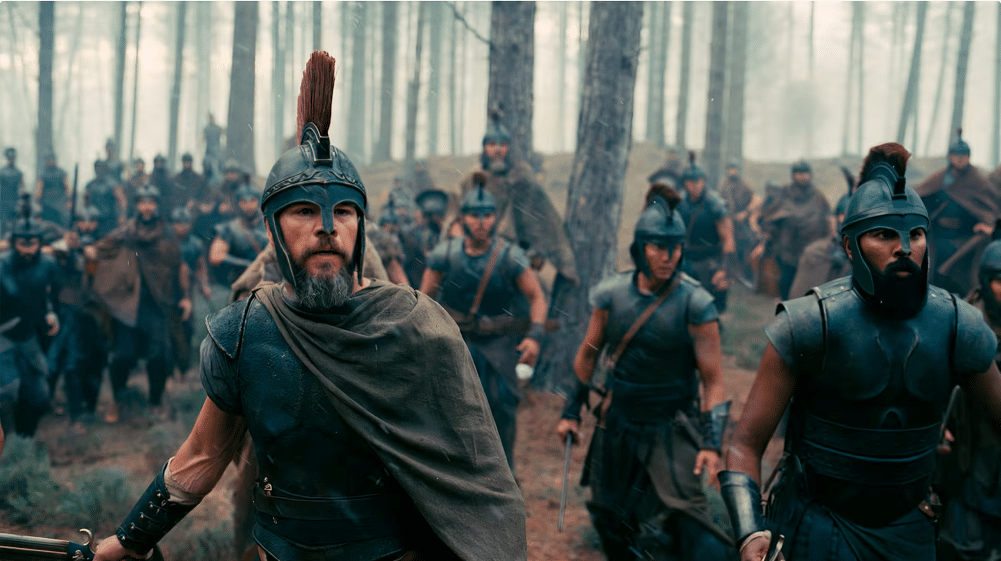 Matt Damon as Odysseus in Christopher Nolan's The Odyssey.