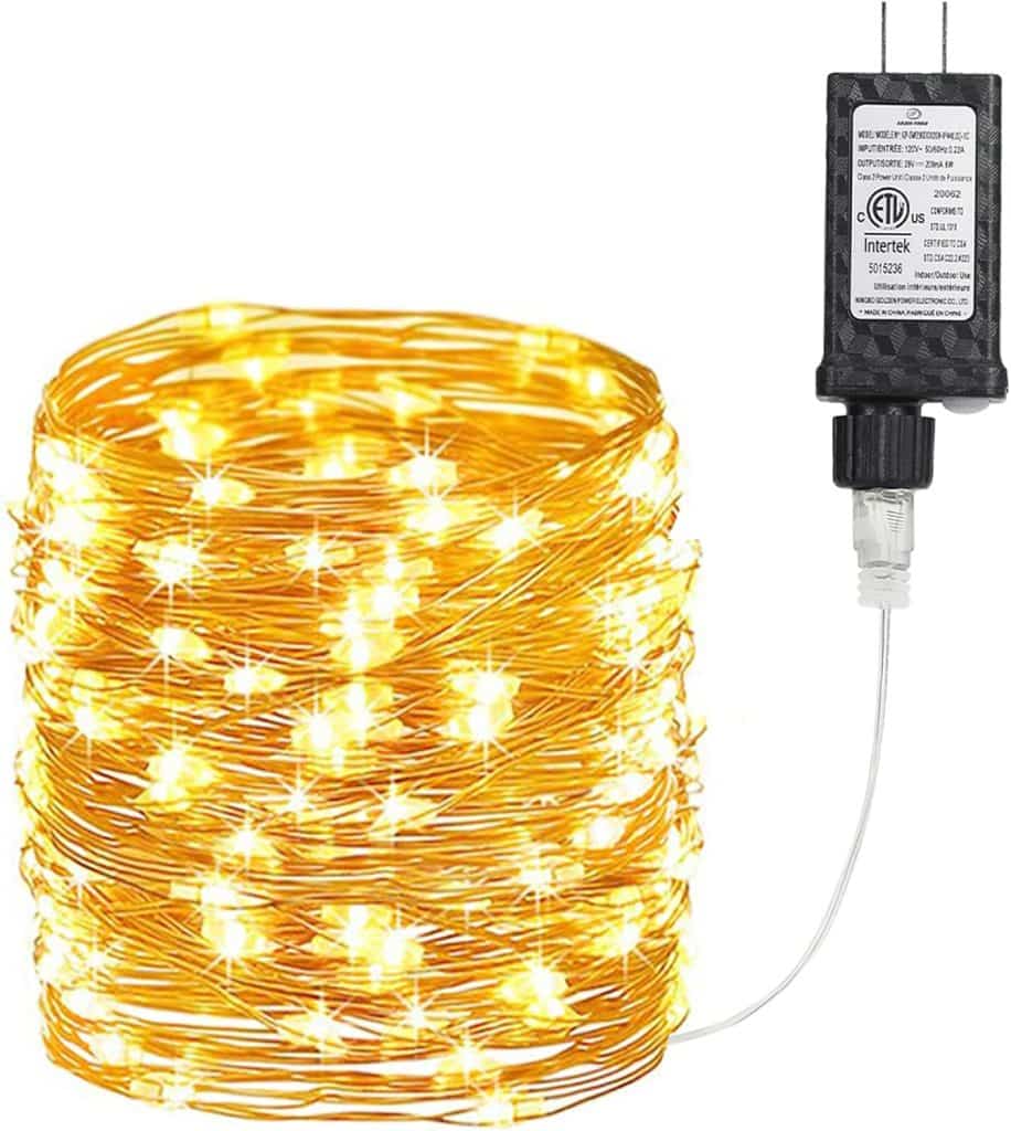 Fairy lights for aesthetic bedroom