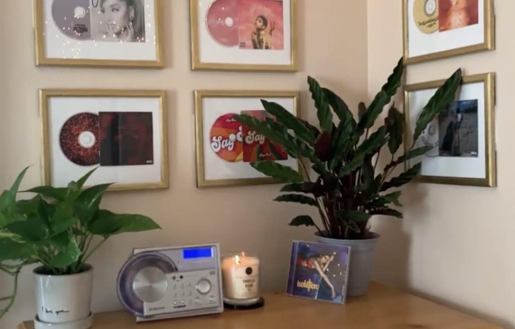 CD player and display wall