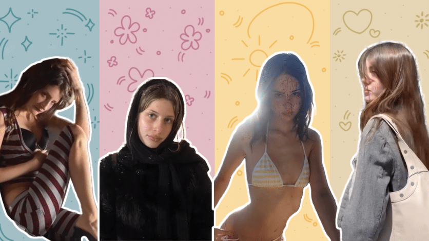 Four pinterest celebrities posed on a colourful background