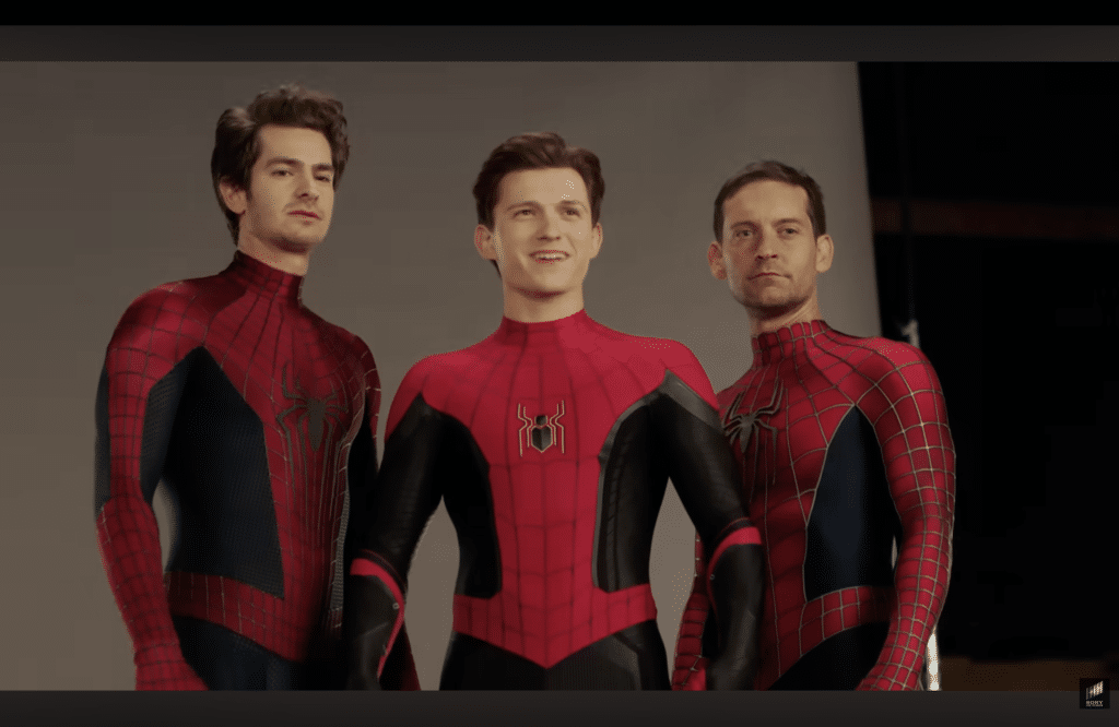 Andrew Garfield, Tom Holland, Tobey Maguire in Spider-Man: No Way Home