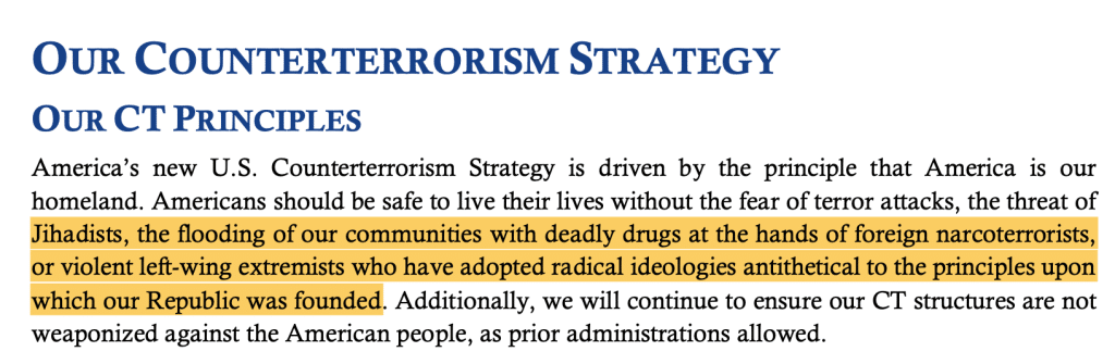 U.S. Government – 2026 United States Counterterrorism Strategy. Public domain.