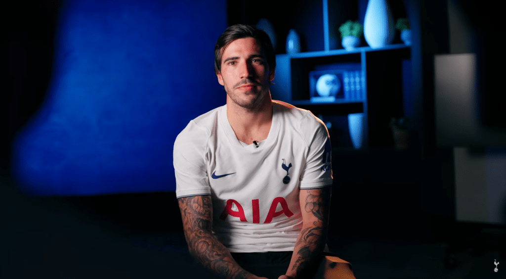 Sandro Tonali gives his first interview after completing his move to Tottenham Hotspur.