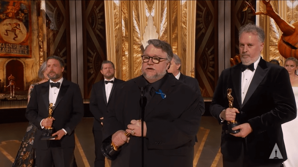 Guillermo del Toro proclaims how adults should care for animation at the 2023 Oscars.