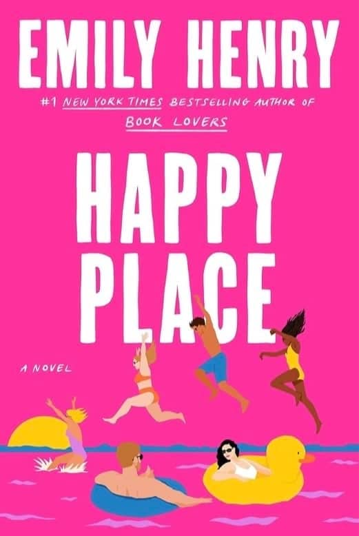 Book cover for Happy Place by Emily Henry.