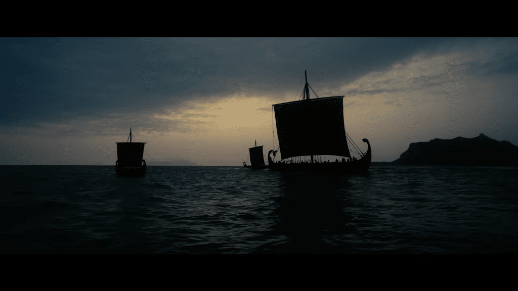 Ships at sea.